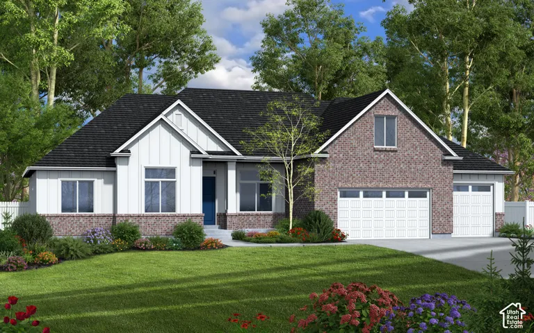 Some items shown are optional.Front of the house can change during construction as materials used and colors.