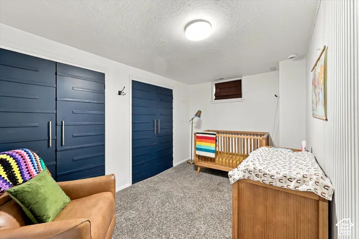 White walls with textured paneling