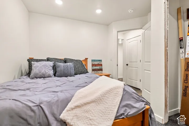 White walls and recessed lighting