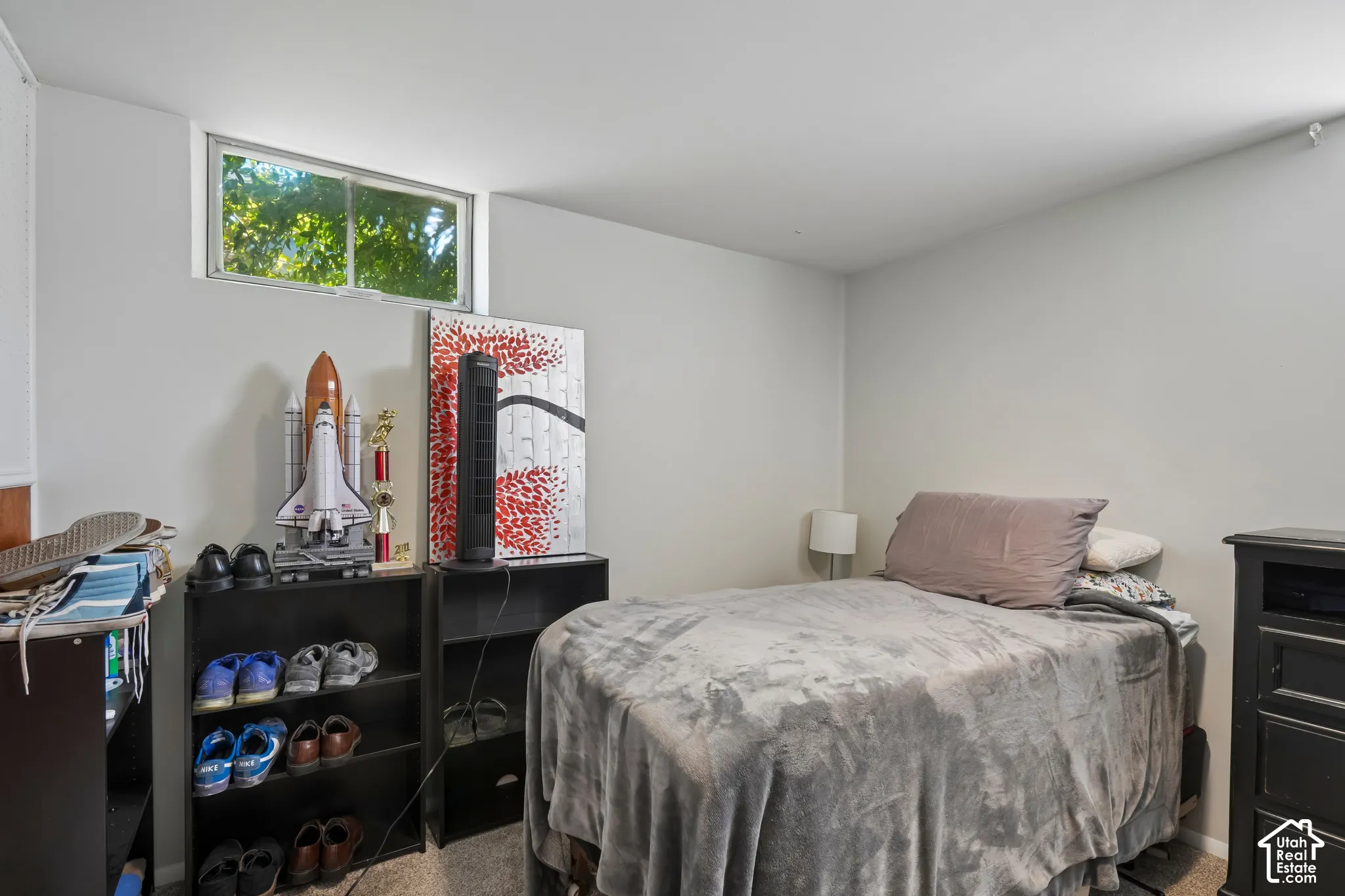 Recessed window with natural light