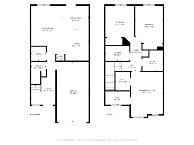 Floor plan, Levels 1 & 2