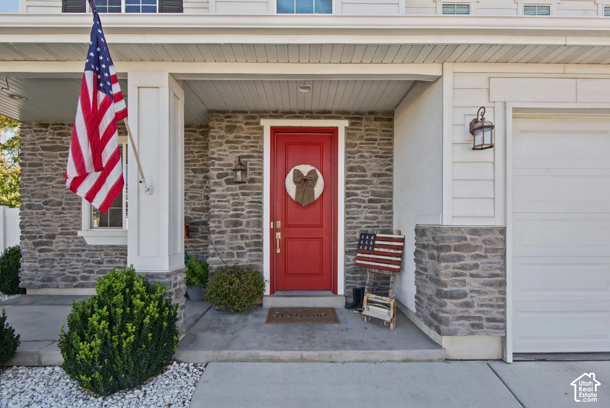 Covered front porch