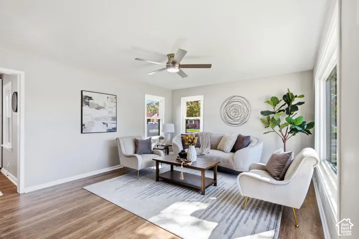New LVP flooring showing natural light