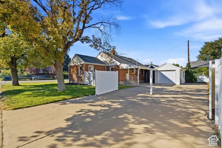 Large concrete drive