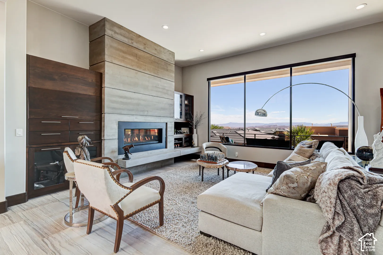 Expansive window with distant scenery