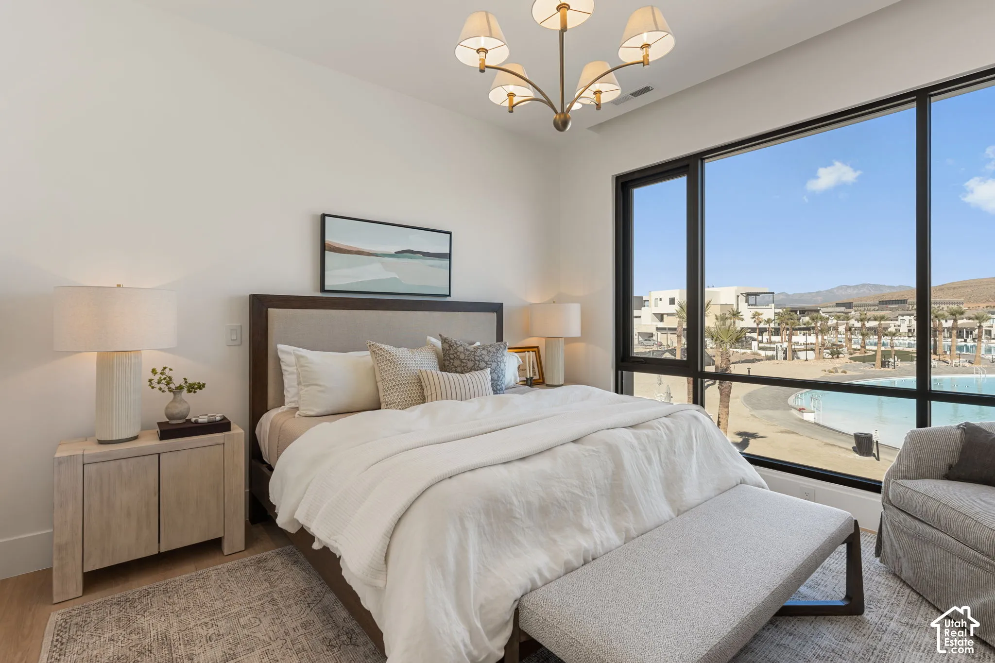 Expansive window offering broad outdoor views