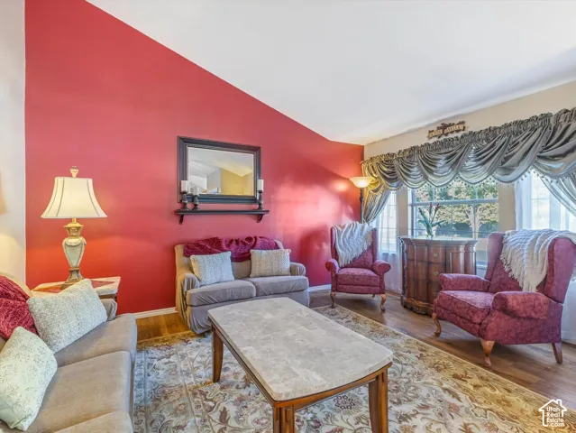 Hardwood-style flooring throughout