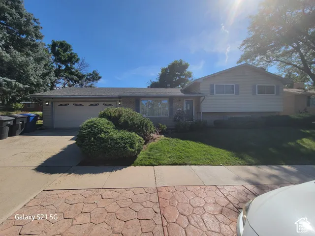Single-story residence with a two-car garage