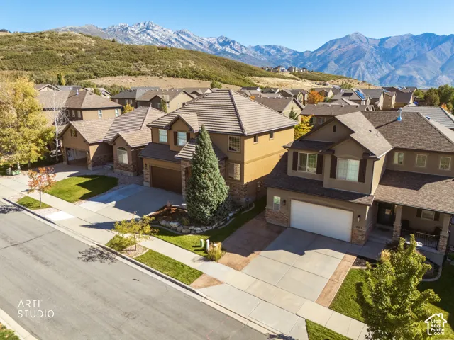 Expansive mountain backdrop