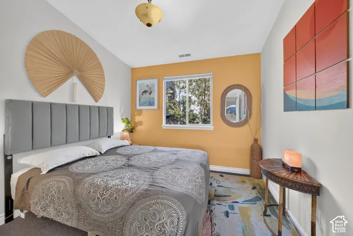 Recessed window with white trim