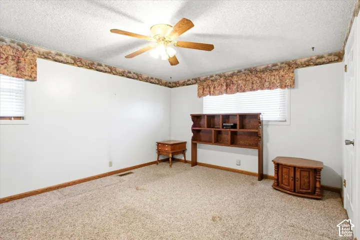 White walls with wood-finish trim