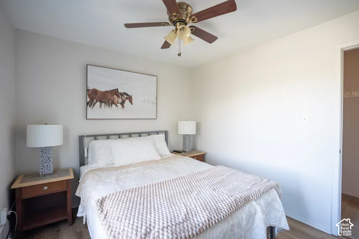 Wood-finish flooring throughout