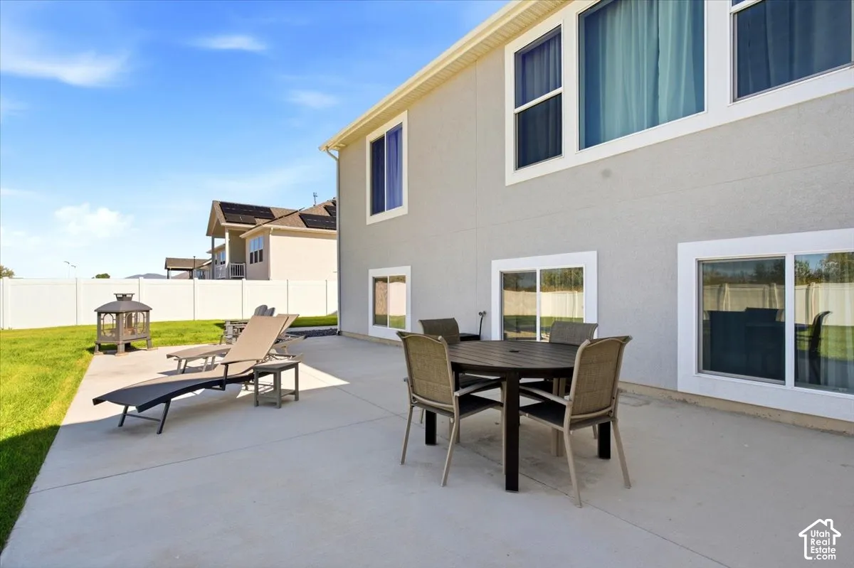 Large patio for more entertaining space!