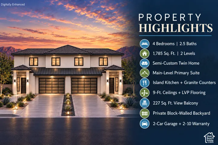 Property Highlights. Listing the structural specifications and included features of the property
