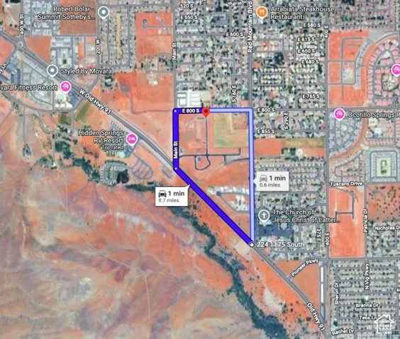 Site Map. Illustrating the property's location relative to surrounding infrastructure and points of interest