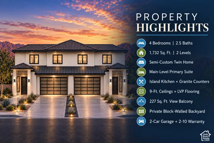 Property Marketing Material. Listing the technical specifications and structural features of the property