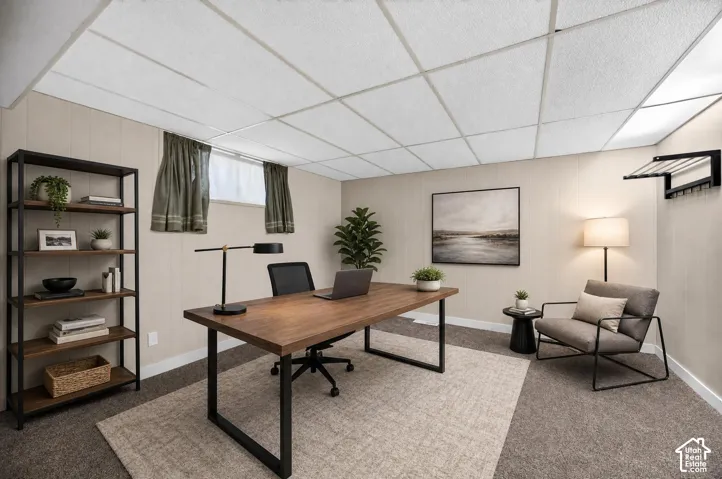 AI staged office or bedroom