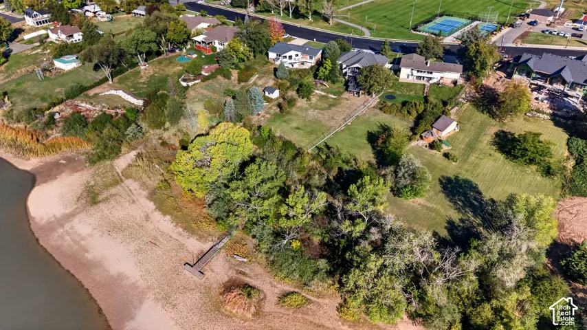 Waterfront property with private dock. Water is low due to time of year