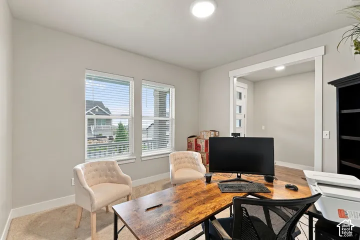 Designated office space right off the main level