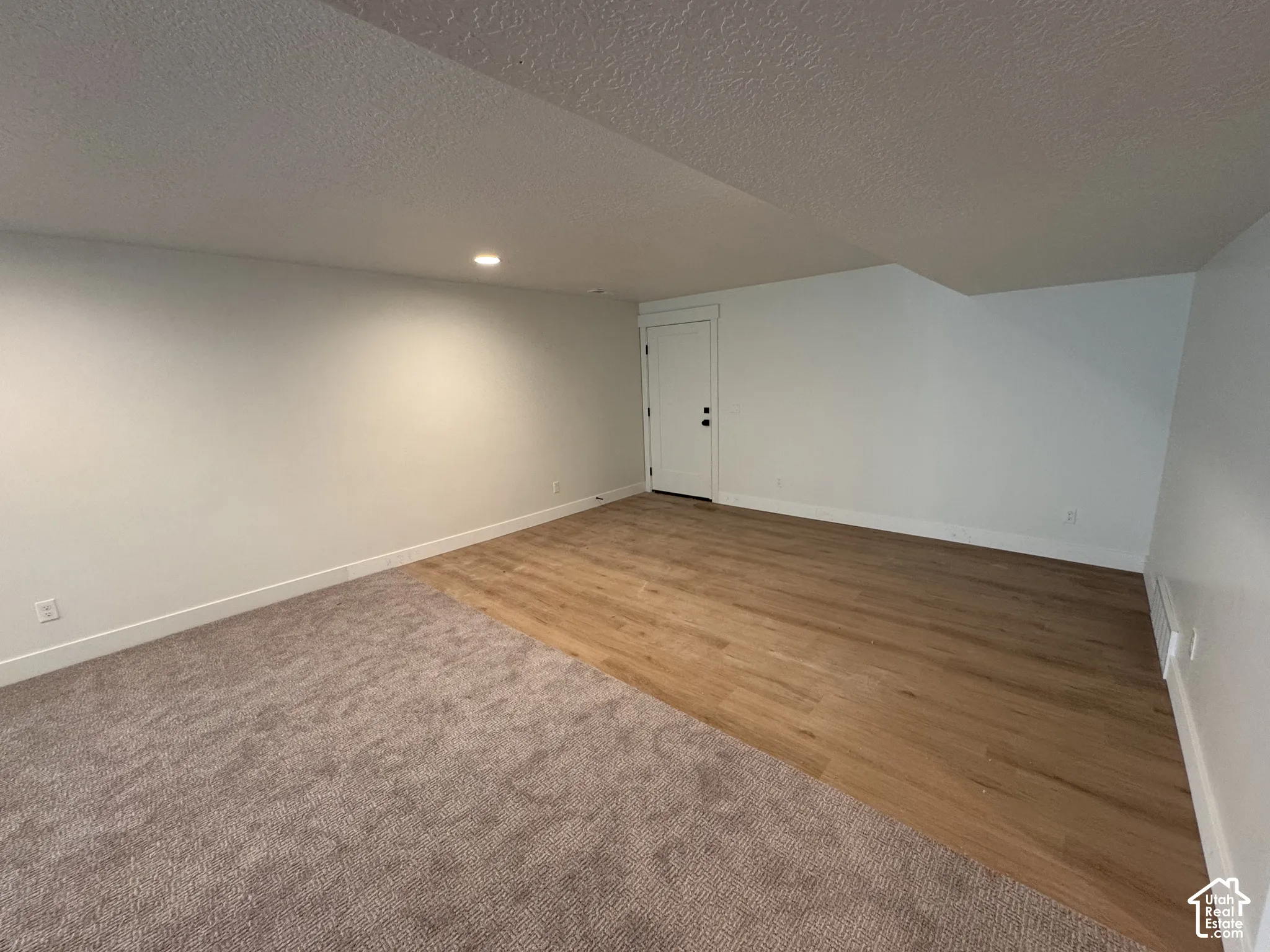 Versatile finished space offering dual flooring options