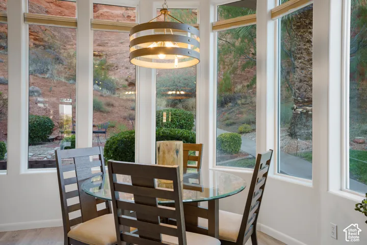 Abundant natural light through expansive windows