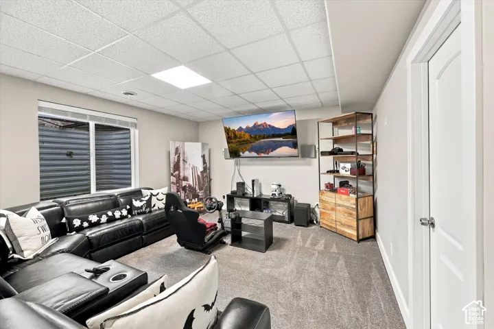 Recessed window with white trim