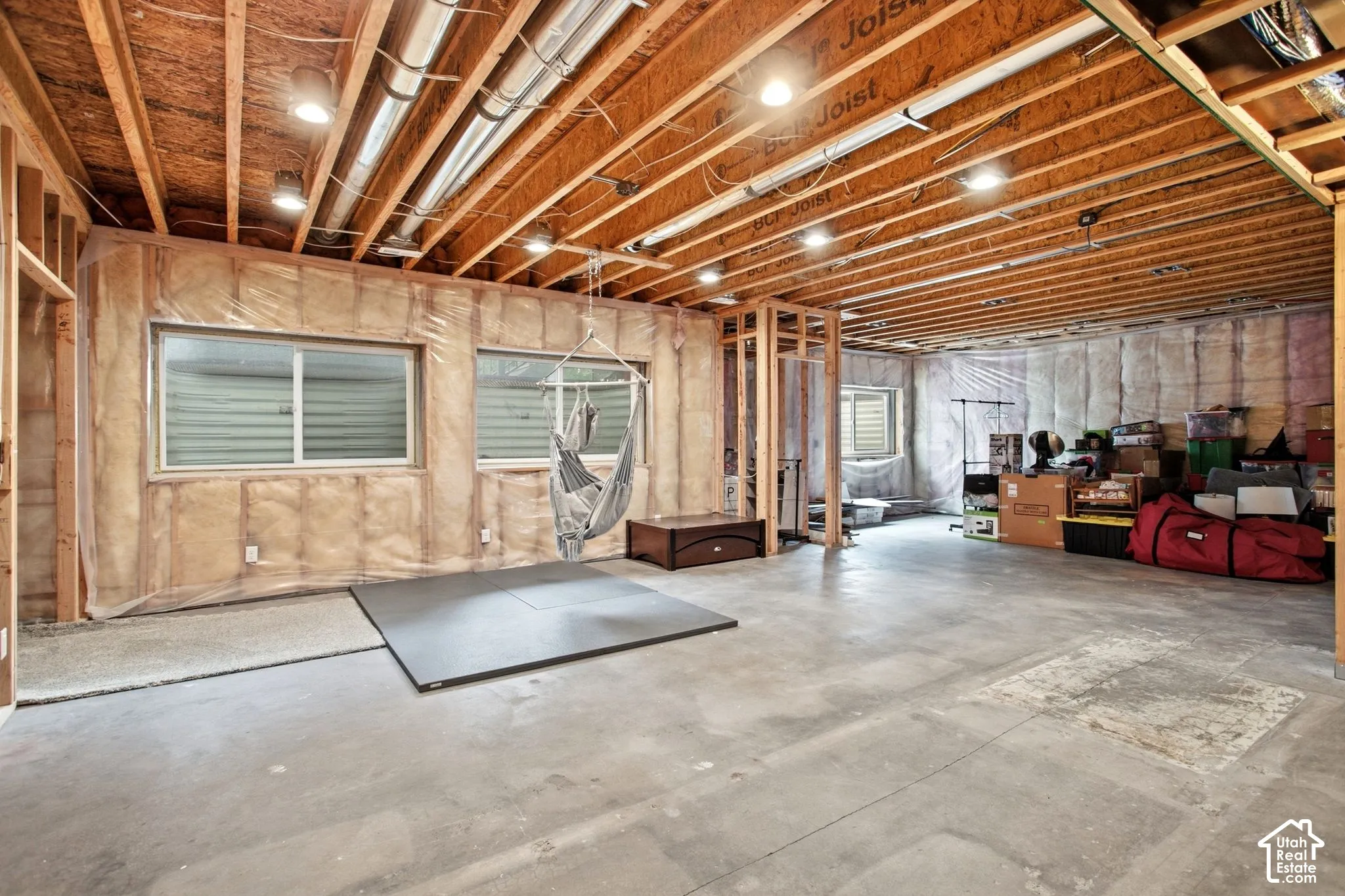 Current lower level roughed in for kitchen and family room