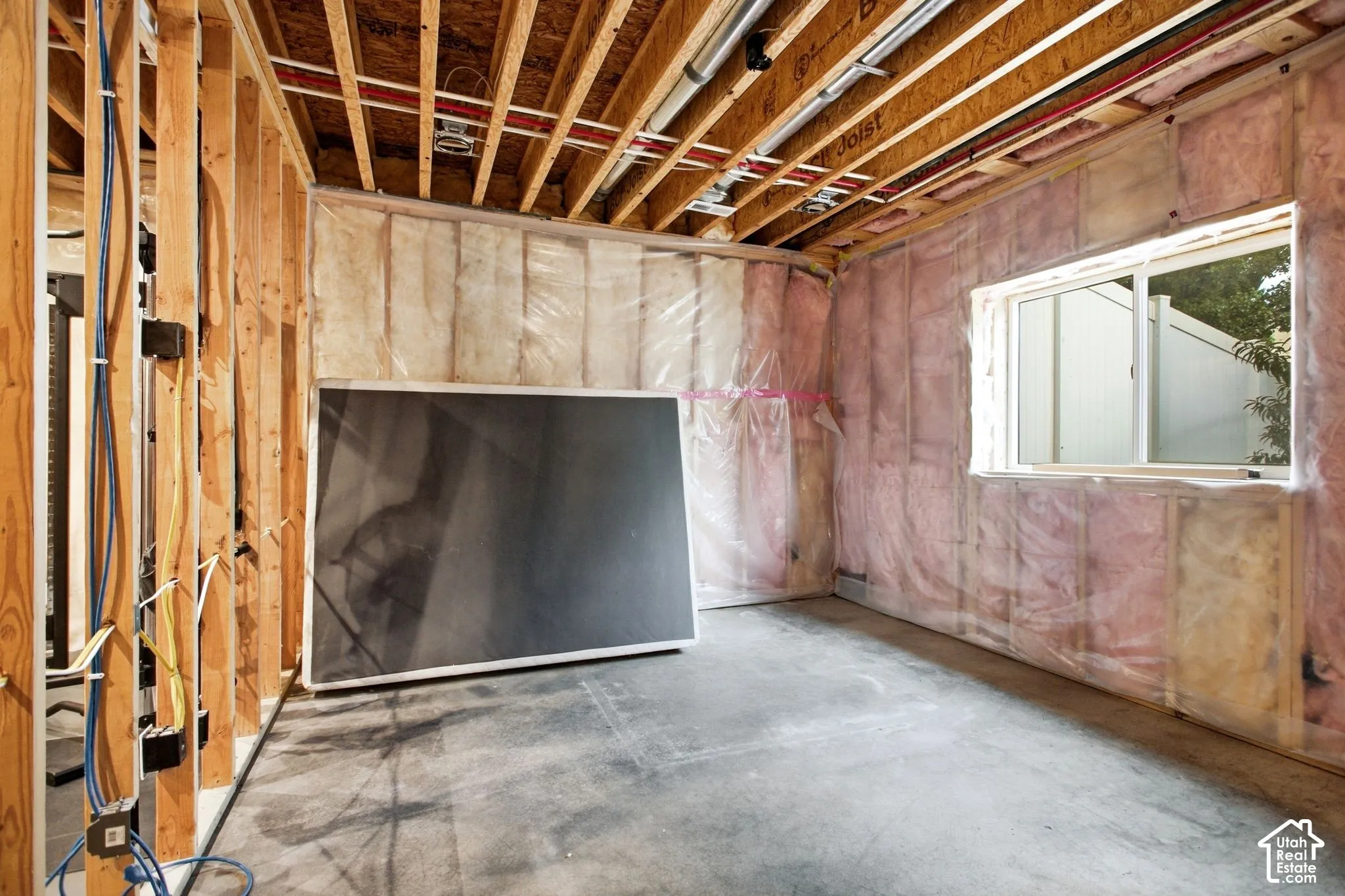 Current lower level-roughed in for 7 bedroom