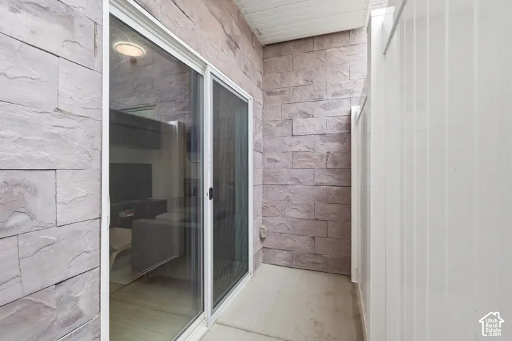 Sliding glass door with screen access