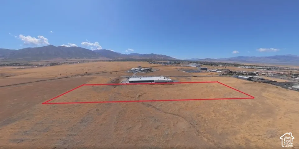 South view with approximate property outline