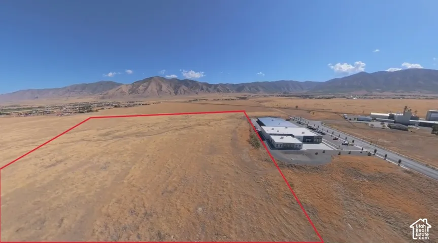 East view with approximate property outline