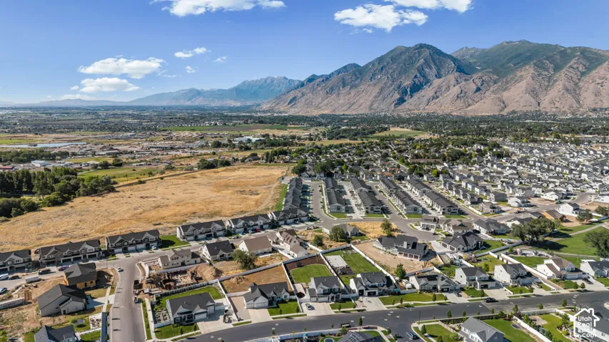 Expansive residential development with mountain scenery