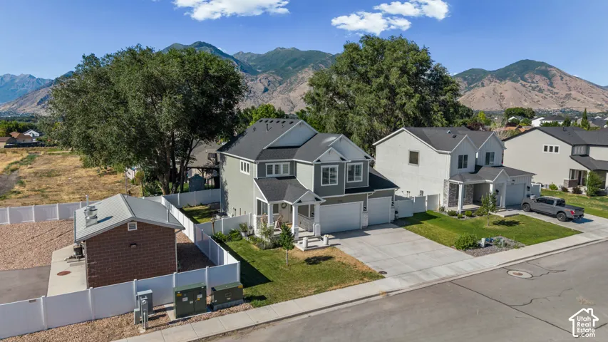 Newly constructed two-story residence with a two-car garage