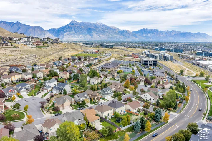 Traverse Mountain neighborhood with Mount Timpanogos and Mount Mahogany backdrop, so many hiking and biking trails.