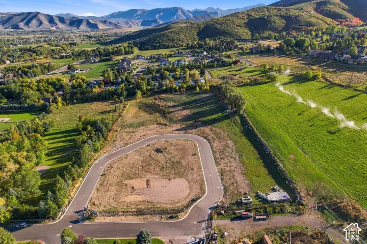 Mountainous backdrop with expansive undeveloped land