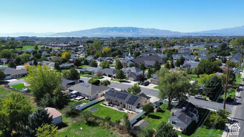 Residential neighborhood with single-story homes and mature trees
