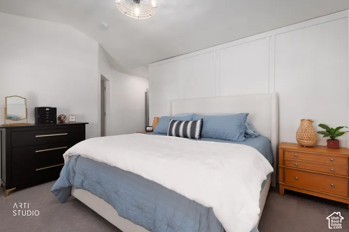 White paneled accent wall