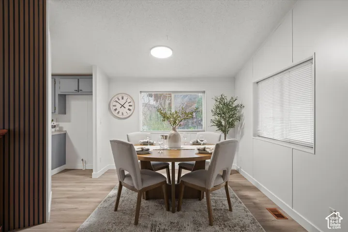 So much natural light, and gorgeous views from your dining table!