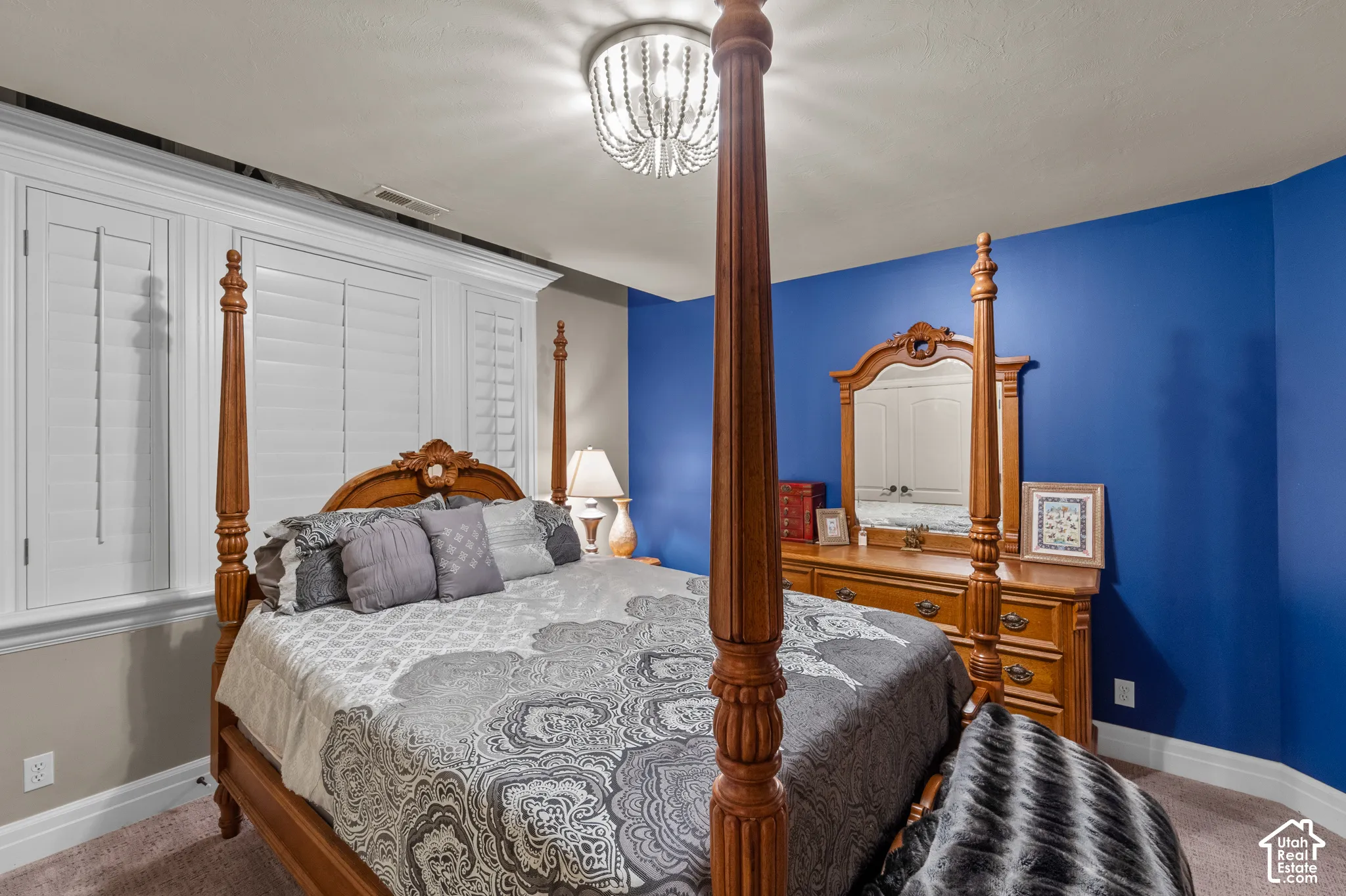 This is the second of four bedrooms on the second floor. The west view from this room will offer some of the best sunsets Utah has to offer,