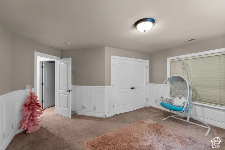 The third bedroom of the second floor is huge and has a bonus space. With its versatile space you have the flexibility to move the bed to either room and still have plenty of space for a play room or study area. This room also has a very large closet and