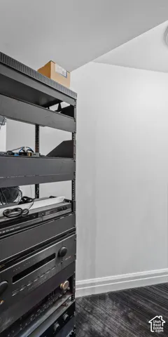 This is the storage room for the media equipment.