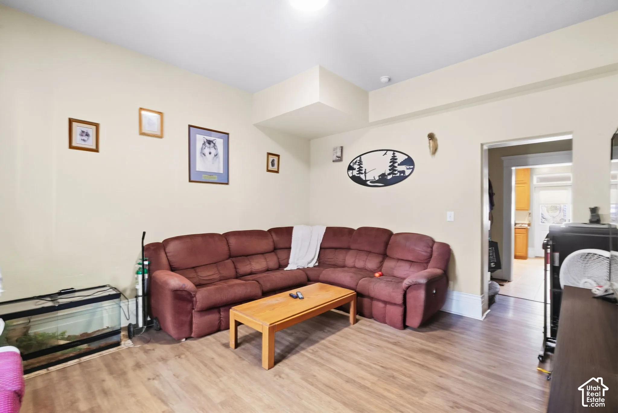 typical living room (pic is of Victorian home larger unit)