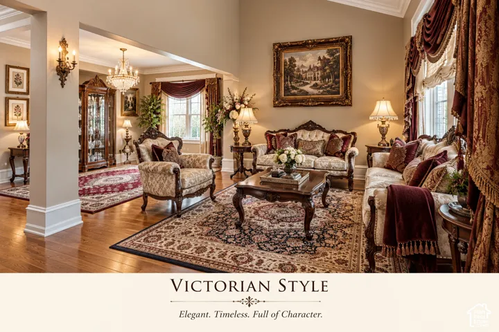 The same room how it looks in Victorian Style