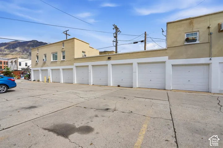 9 one-car garages with duplex #1 above