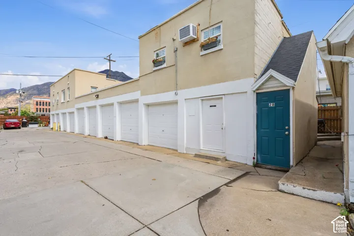 9 one-car garages with duplex #1 above