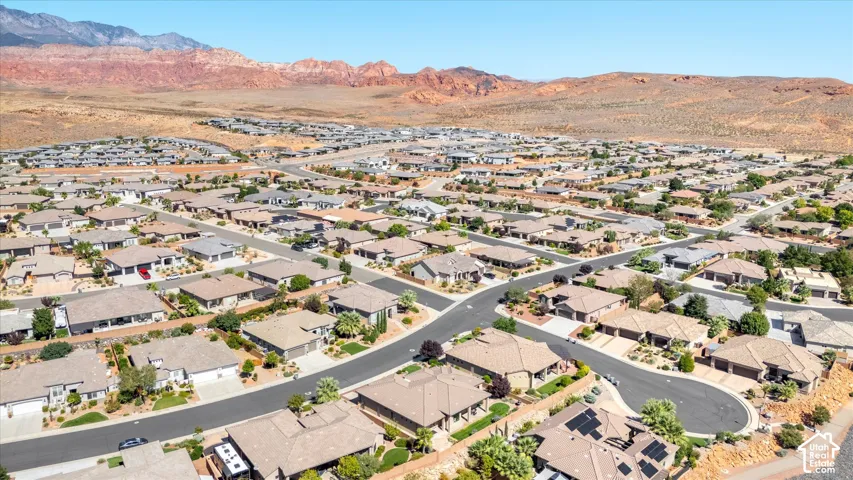 Extensive residential neighborhood with varied single-story homes