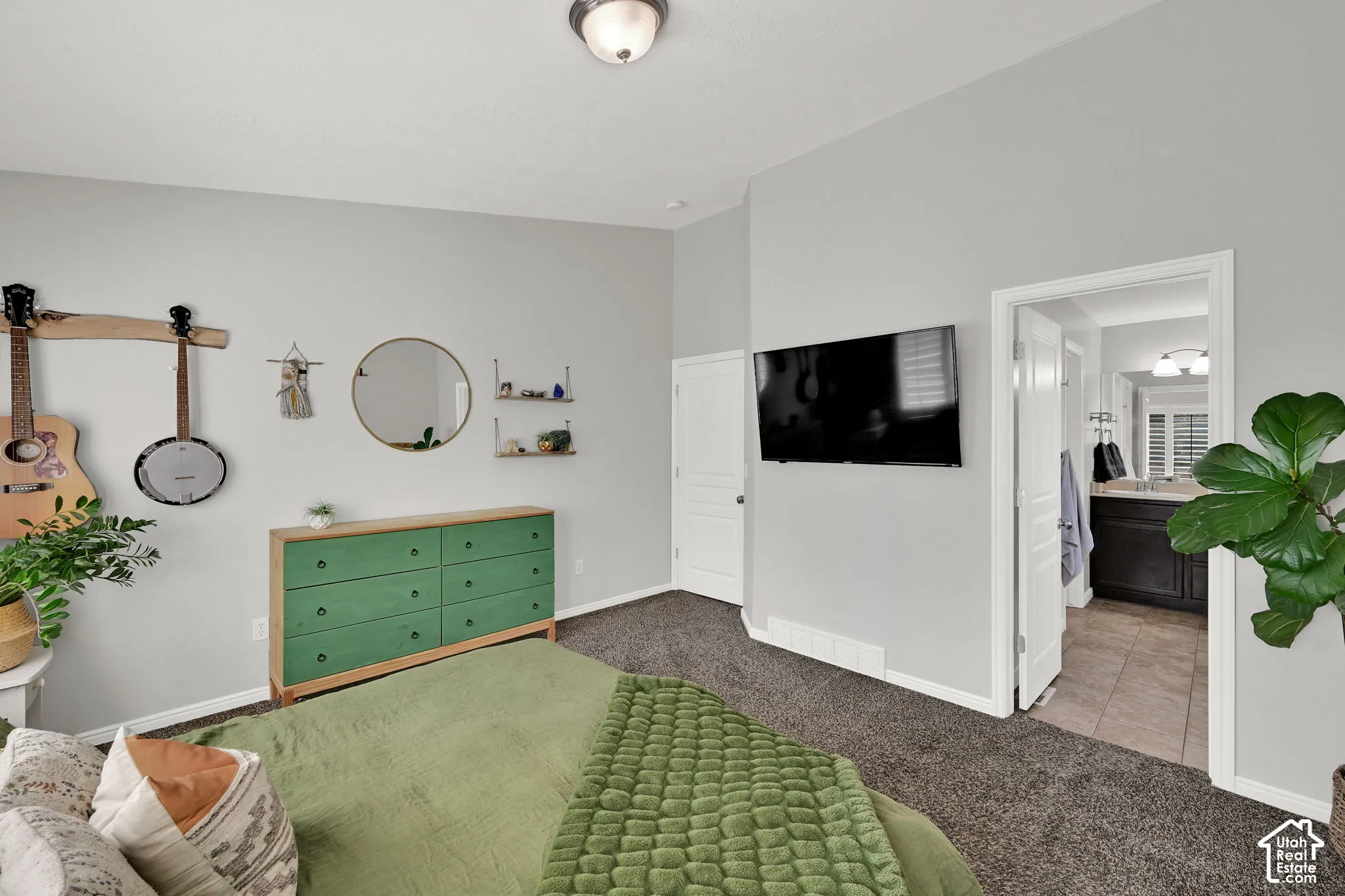 Wall-mounted television
