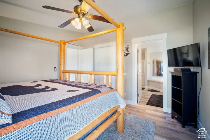 Wood-finish flooring throughout