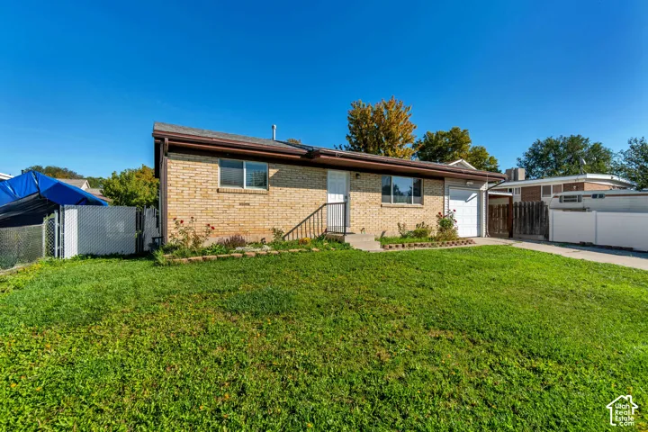 Brick exterior with brown trim