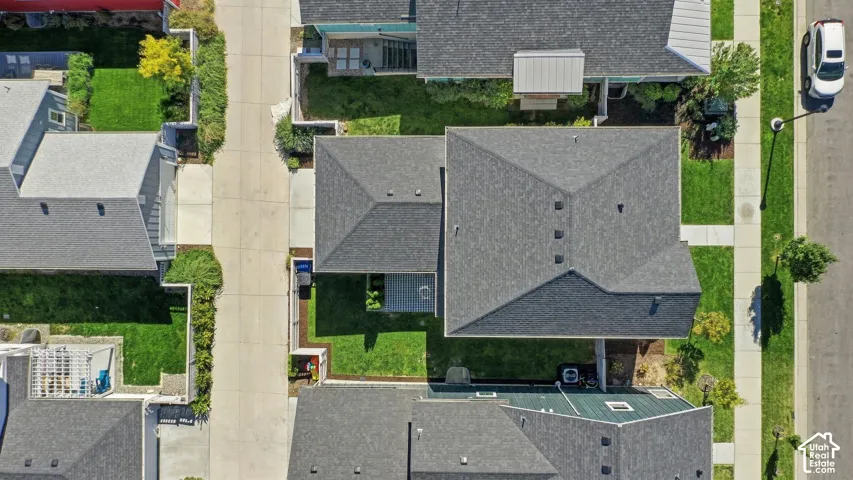 Arial view of the home